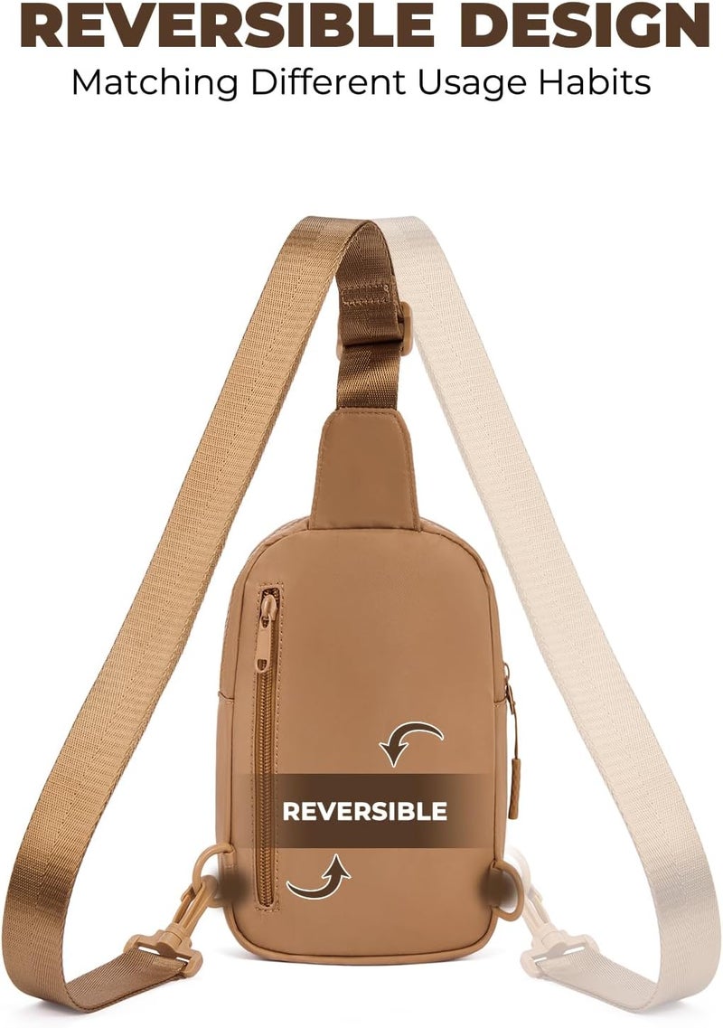CHOLISS Small Sling Bag for Women and Men, Crossbody Bags Trendy Fanny Packs Chest Bag with Extended Strap - Image 3